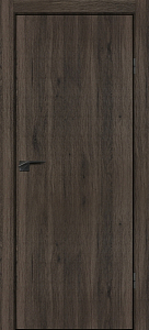 Товар Межкомнатная дверь P-1 кромка ABS черная c 4-х ст. Дуб темный